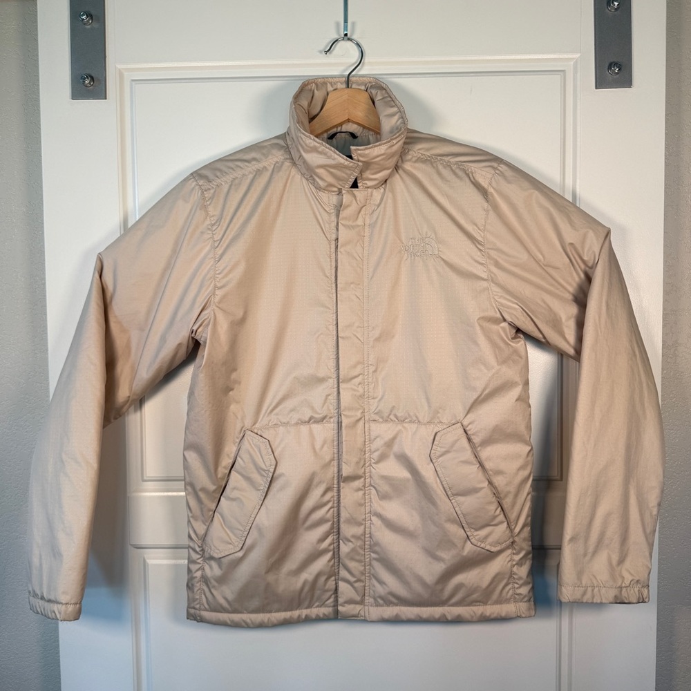 The North Face Men's Circular Design Beige Puffer Jacket